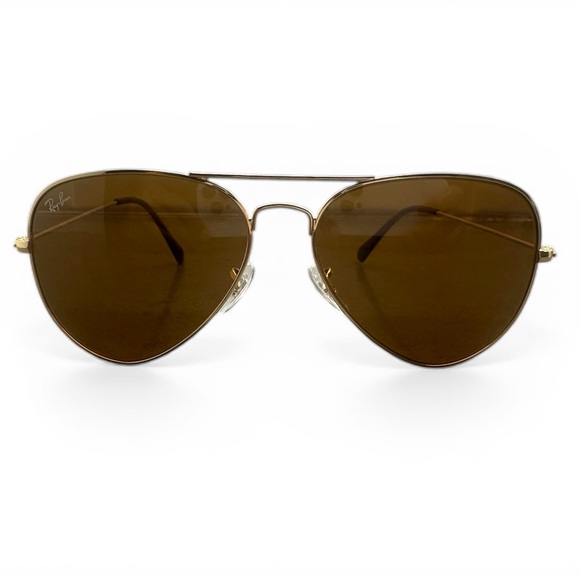 Ray-Ban Brown and Gold Aviator Sunglasses - Picture 2 of 4